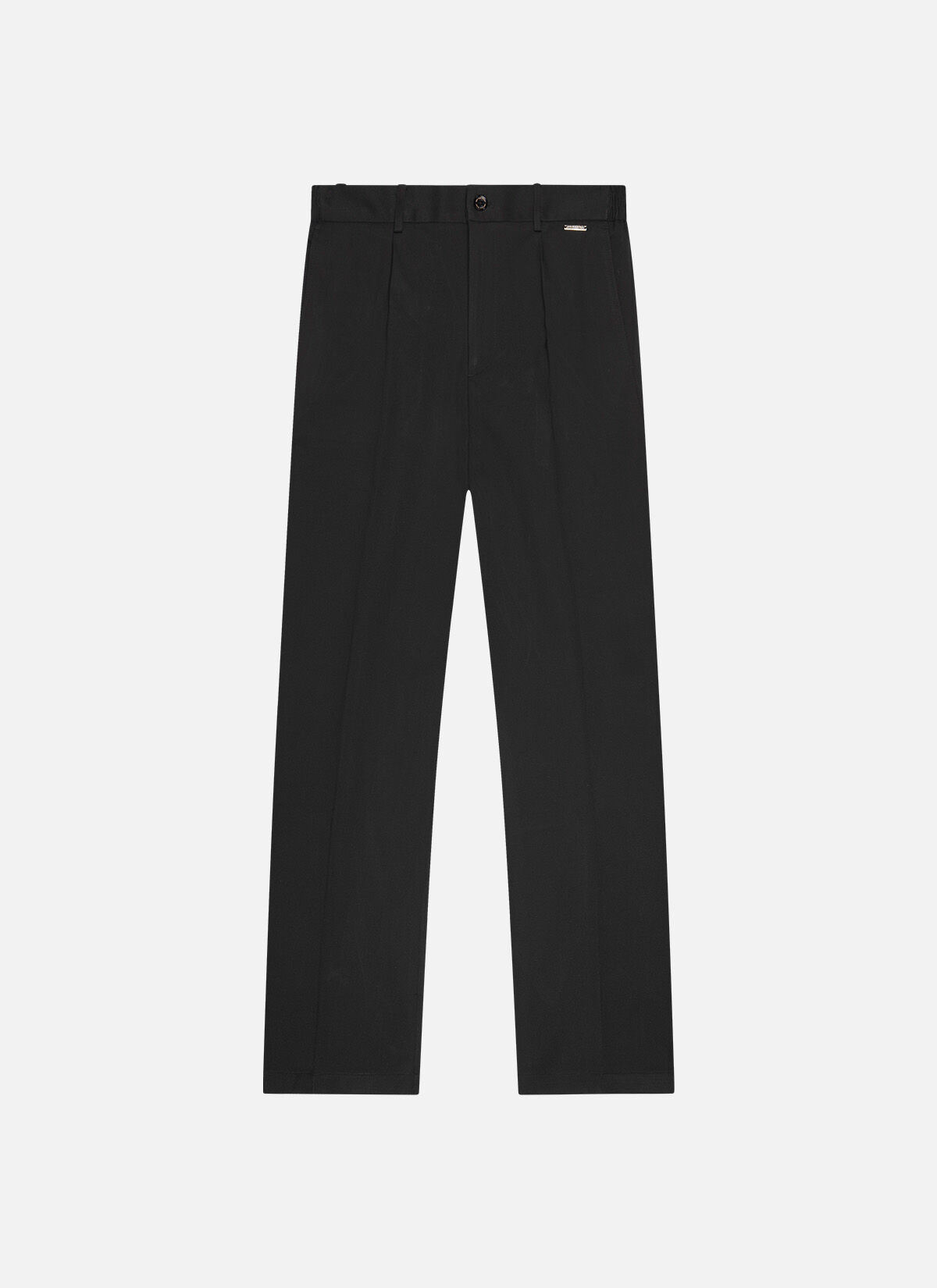Pleated Trouser, Black, hi-res